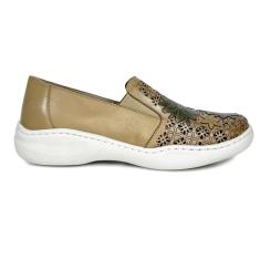 Imagem de Tênis Feminino J.Gean EU0039 Couro Ajuste Elástico Alto Conforto-Feminino