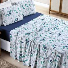 Imagem de Jogo lençol Casal Malha Milly 4 pçs Geom