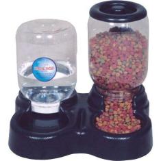 Imagem de Ideal Plast Alimentador Duplo Automático Para Cães Pequeno - 3 Kg/1 5 L