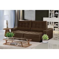 Imagem de Sofá Modular 5 Lugares 2.50M Retrátil E Reclinável Marrom