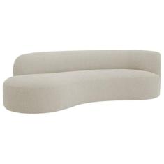 Imagem de Divã Recamier Orgânico Tokyo 160cm Lado Esquerdo Linho Bege