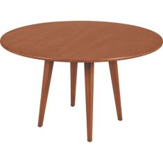 Imagem de Mesa Redonda Tramontina London Em Madeira Tauarí Com Acabamento Envernizado Amêndoa 1,3 M