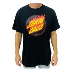 Imagem de Camiseta Santa Cruz Flaming Dot Front  Masculina