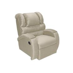 Imagem de Poltrona Do Papai Imperial Reclinável Veludo Areia