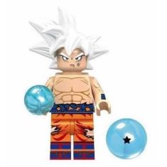 Imagem de Boneco Blocos De Montar Goku Instinto Superior Dragon Ball - Mega Bloc
