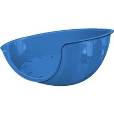 Imagem de Cama Plástica Furacão Pet Paris - Azul