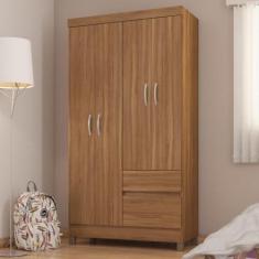 Imagem de Guarda Roupa Solteiro 4 Portas E 2 Gavetas Almirante - Amêndola Touch