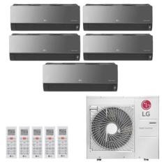Imagem de Ar-Condicionado Multi Split Inverter LG 36.000 (3x Evap HW Artcool 7.000 + 1x Evap HW Artcool 9.000 + 1x Evap HW Artcool 18.000) Quente/Frio 220V