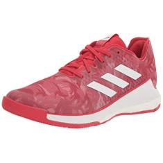Imagem de adidas Tênis feminino Crazyflight Indoor Court, Team Collegiate vermelho/branco/branco, 34