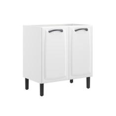 Imagem de Balcão de Cozinha Itatiaia New Premium em Aço 2 Portas Branco Sem Tamp