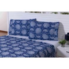 Imagem de Jogo Lençol 3Peças Cama Viúva Percal 150Fios Estampa Mandala - Thais E