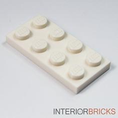 Imagem de LEGO: Branco 2x4 Placa x50