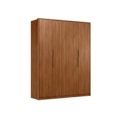 Imagem de Guarda Roupa Casal 4 Portas Brooklyn Nogueira Touch