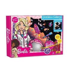 Imagem de Brinquedo Quebra Cabeca Da Barbie Fun 86888 48 Pecas