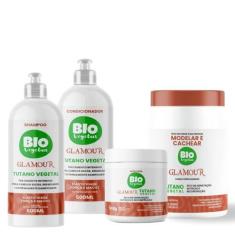 Imagem de Kit Sh + Cond + Máscara + Creme Para Pentear Biovegetais - Trihair