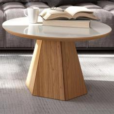 Imagem de Mesa Dalla Costa De Centro Base Hexagonal Em Madeira