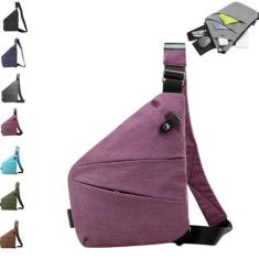 Imagem de Wander Bolsa de viagem antifurto, bolsa de viagem transversal, bolsa tiracolo de viagem para mulheres e homens, Roxa