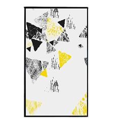 Imagem de Aplicação de Película de Janela Privacidade Película de Janela Aderência Estática Sem Cola Triângulo Decorativo Tratamentos de Janela Coberturas de Janela Adesivo de Vidro para Adesivos de Janela