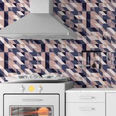 Imagem de Papel De Parede Adesivo Geométrico Jovem N06182 0,58X3,00M