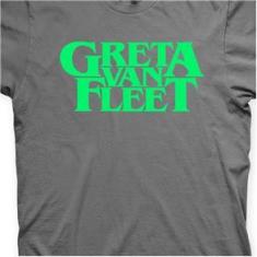 Imagem de Camiseta Greta Van Fleet Chumbo e Verde em Silk 100% Algodão
