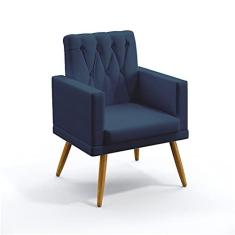 Imagem de Poltrona Nina Com Rodapé E Botões Capitonê Sued  Marinho Aradecor