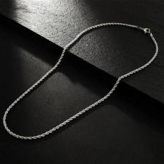 Imagem de Cordão Masculino Baiano Com 60 Cm De Comprimento Aço Inox