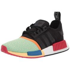 Imagem de adidas Originals Kids' NMD_R1 Sneaker, Black/Silver Metallic/Solar Red