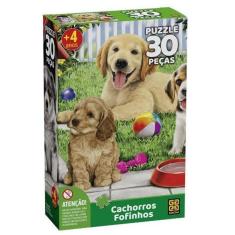 Imagem de Quebra Cabeça 30 Peças Cachorros Fofinhos 4239 - Grow