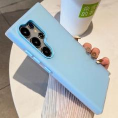 Imagem de Capa de telefone macia gelatinosa fosca Candy Color para Samsung Galaxy S24 Ultra S23 FE S22 Plus capa de proteção de pára-choque fosco à prova de choque, azul, para Samsung S23Plus