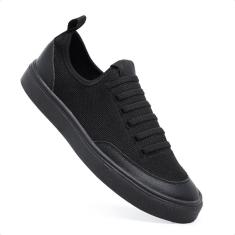 Imagem de Tênis Sapatênis Casual Cano Baixo Skate Sola Reta Leve Confortável Escolar Unissex-Unissex