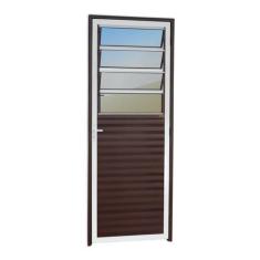 Imagem de Porta Basculante Linha 25 Vidro Reflex 210x80cm Brimak