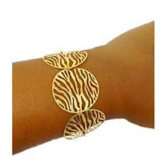 Imagem de Pulseira Folheada a Ouro 18k Modelo Bracelete Indonésia