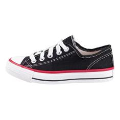 Imagem de Diversão Canvas Low, Tênis Criança Unissex, Preto (Black), 31