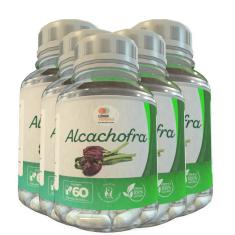 Imagem de Alcachofra - 60 Cápsulas 500Mg Kit Com 5 Potes