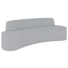 Imagem de Sofá 2 Lugares Para Sala De Estar Living 150cm Koane D06 Linho Cinza Claro - Mpozenato