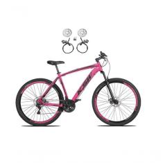 Imagem de Bicicleta Aro 29 Ksw Xlt 24v Freios Disco Hidráulicos Garfo Suspensão - Rosa Tam.17
