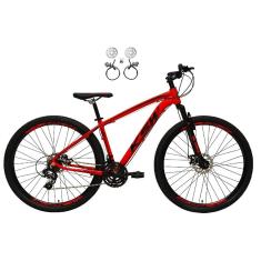 Imagem de Bicicleta Aro 29 Ksw Xlt 24v Freios Hidráulicos Garfo Suspensão Mtb - Vermelho
