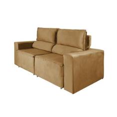 Imagem de Sofá Retrátil e Reclinável Vilma 1,50 m Casavezi Decor Suede Veludo Te