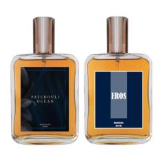 Imagem de Kit Perfume Masculino - Patchouli Ocean + Eros 100ml - Essência do Bra
