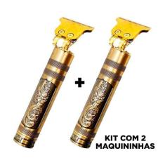Imagem de 2 Maquininhas Aparador Barbeador Pelos Ultra Premium Titanium - Bivena
