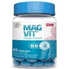 Imagem de Cloreto De Magnésio PA Magvit + Vitamina B6 60 Cápsulas 750mg