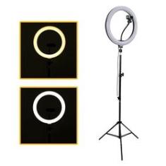 Imagem de Ring Light Portátil Iluminador Led USB 26cm 3500k 5500k + Tripé