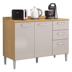 Imagem de Balcão De Cozinha Lavínia Damasco Off White - Poquema - Poquema Indust