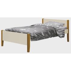 Imagem de Cama Babá Solteiro Simba Areia Fosco com Madeira - Reller