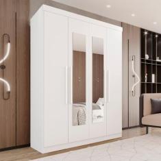 Imagem de Guarda-Roupa 4 Portas 3 Gavetas Com Espelho New Malibu Espresso Móveis