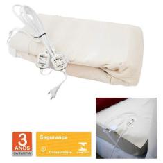 Imagem de Lençol Térmico Casal King Size 193X203cm Elétrico Tradicional 2 Temper