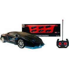 Imagem de Brinquedo Infantil Carrinho De Controle Remoto Total(Preto C/Azul) - T