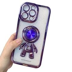 Imagem de Capa de telefone com suporte de astronauta de silicone macio para iPhone 13 12 11 Pro Max X XR XS Max 14 Plus Tampa traseira do suporte de anel, T4, para iphone 13