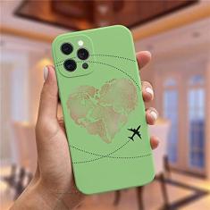 Imagem de Capa de silicone para iPhone 11 12 Pro XS MAX X XR 7 8 Plus Cute Candy Matte Soft Cover, GreenMF, C4616, For 11 Pro Max.