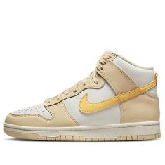 Imagem de Nike Dunk High Tênis feminino gradiente multicolorido, Vanilla pálida/topázio ouro-vela, 34